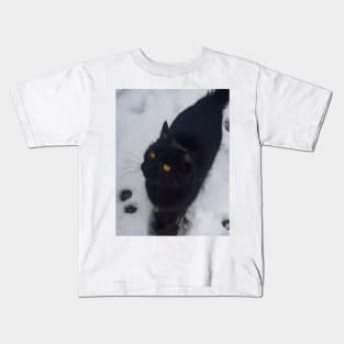 Black Cat Kids T-Shirt